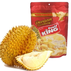 泰国进口特产零食品 fruit king果宝金枕头榴莲干 100g  3袋包邮